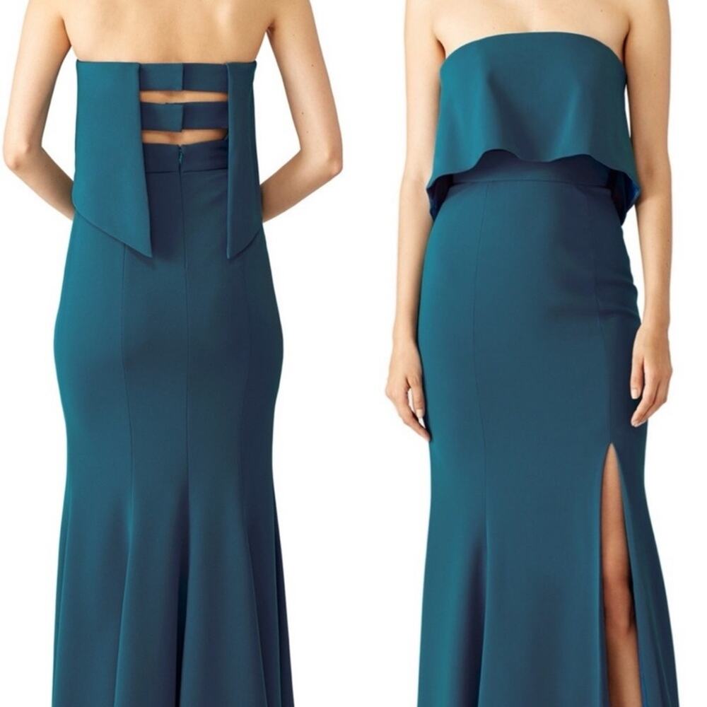 Jay Godfrey Teal Clarke Gown in Teal sz 4 Strapless Wedding Black Tie Wedding